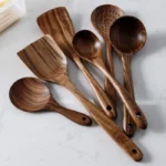 Kit Utensilios De Cozinha 7 Pecas De Madeira Vipzio 12