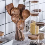 Kit Utensilios De Cozinha 7 Pecas De Madeira Vipzio 17