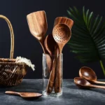 Kit Utensilios De Cozinha 7 Pecas De Madeira Vipzio 6