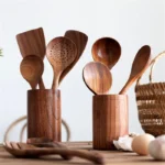 Kit Utensilios De Cozinha 7 Pecas De Madeira Vipzio 9