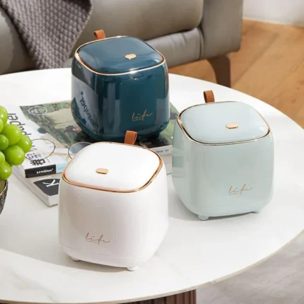 Lixeira De Mesa Luxo Decorativa Vipzio 14