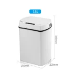 Lixeira Para Banheiro E Cozinha Automatica Com Sensor 15l Vipzio