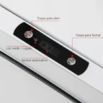 Lixeira Para Banheiro E Cozinha Automatica Com Sensor 15l Vipzio 4