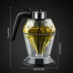 Meleira De Vidro Porta Mel Dispenser Com Base Inox Vipzio