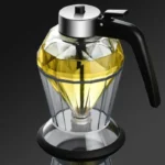 Meleira De Vidro Porta Mel Dispenser Com Base Inox Vipzio 9