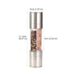Moedor De Pimenta E Temperos Manual Inox 2 Em 1 Vipzio