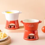 Panela De Fondue De Queijo E Chocolate Ceramica Vipzio 9