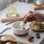 Pilao Com Macerador De Ceramica Base De Madeira Vipzio 5