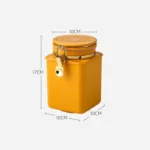 Porta Alimentos Pote Com Tampa Hermetico Para Cafe Vipzio