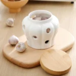 Pote De Ceramica Com Tampa De Madeira Vipzio 12