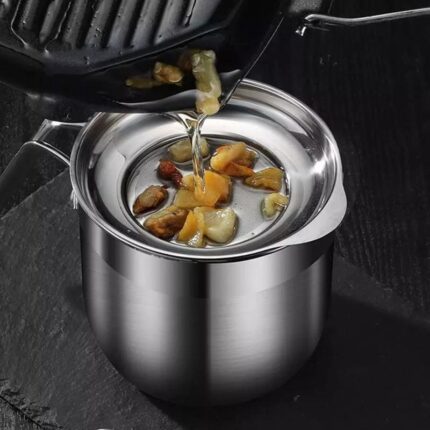 Jarra de Inox Separador de Gema com Tampa VipZio