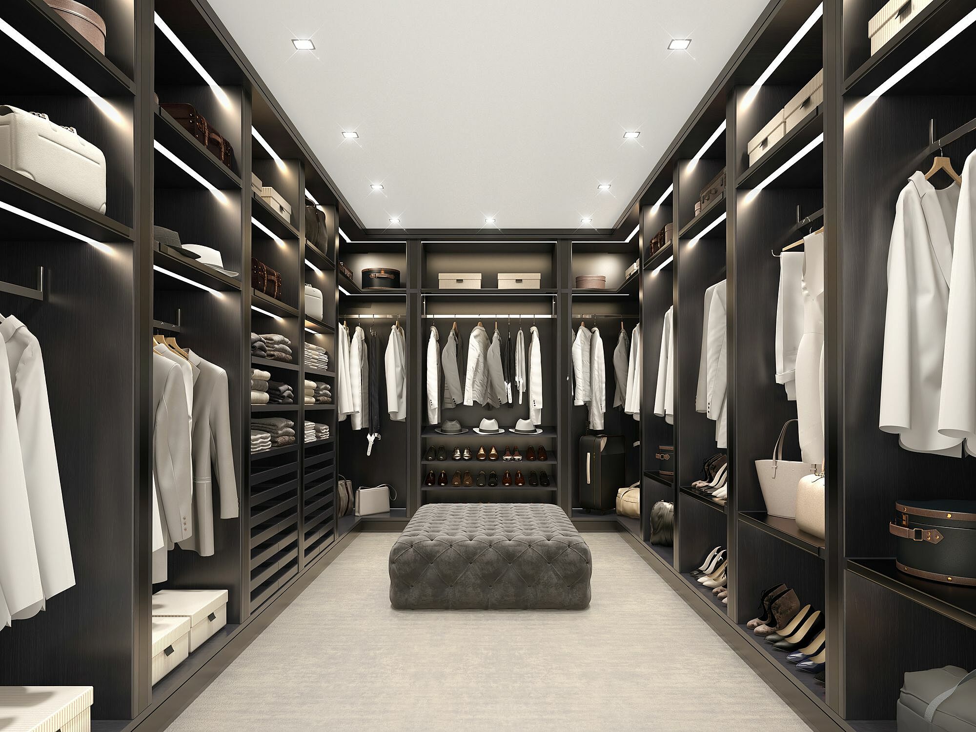 Closet em U: 6 melhores dicas de organização