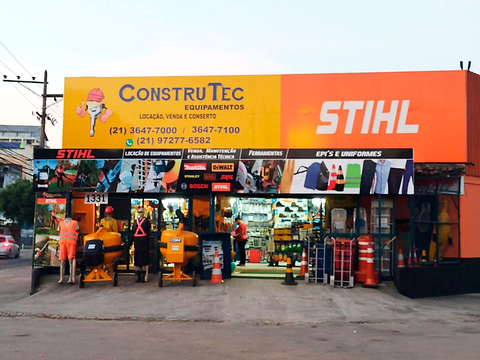 Equipamentos STIHL e Materiais de Construção na Construtec