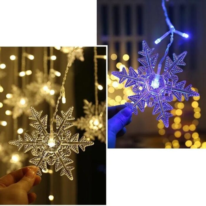 O Varal Seduzido de Luzes com Flocos de Neve VipZio traz toda a magia do inverno para sua decoração natalina. Com flocos de neve delicados que emitem uma luz suave, esse varal cria uma atmosfera acolhedora e encantadora, perfeita para envolver seu envolvente no clima festivo do Natal.