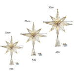 A Estrela de LED para Topo de Árvore de Natal é o toque final ideal para sua decoração natalina, criando uma atmosfera encantadora e acolhedora. Com um design sofisticado e luzes LED integradas, ela proporciona um luz próprio, destacando ainda mais a formosura da sua árvore durante as festividades.