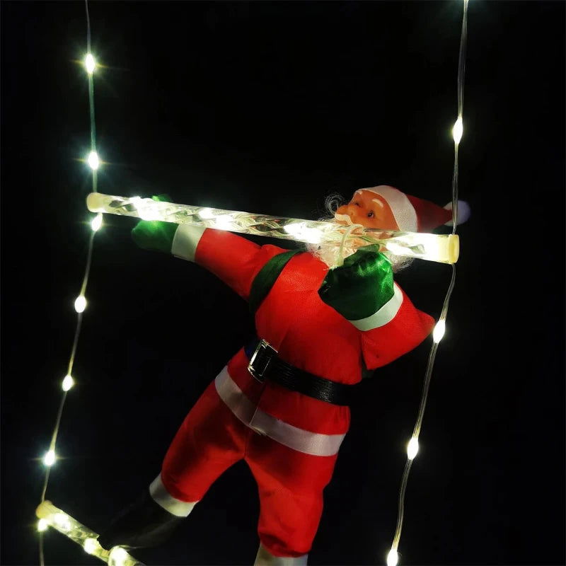 A Decoração Natalina VipZio com o Papai Noel Subindo a Escada é um item encantador que traz o clima festivo do Natal para qualquer envolvente. Com uma escada iluminada por luzes LED de tom quente, esse enfeite cria um efeito visual esplêndido, perfeito para decorar sua mansão ou espaço mercantil durante as celebrações de término de ano.