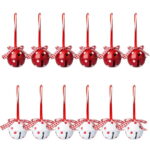 Os Pingentes de Metal com Sinos e Flocos de Neve para Árvore de Natal VipZio são a escolha ideal para trazer um charme clássico e festivo à sua decoração natalina. Com um design encantador que combina sinos e flocos de neve, esses pingentes metálicos criam um visual elegante e sofisticado, perfeitos para enfeitar sua árvore de Natal ou outros espaços da sua casa.