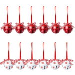 Os Pingentes de Metal com Sinos e Flocos de Neve para Árvore de Natal VipZio são a escolha ideal para trazer um charme clássico e festivo à sua decoração natalina. Com um design encantador que combina sinos e flocos de neve, esses pingentes metálicos criam um visual elegante e sofisticado, perfeitos para enfeitar sua árvore de Natal ou outros espaços da sua casa.
