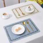 Folga de Prato Jogo Americano Kit Quadrilátero Decorativo VipZio