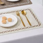Folga de Prato Jogo Americano Kit Quadrilátero Decorativo VipZio