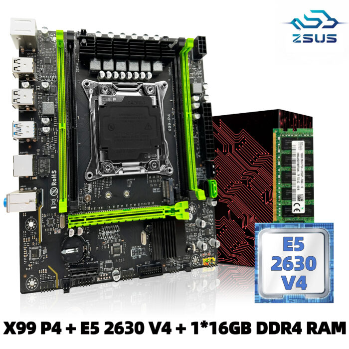 ZSUS-X99 P4 Intel LGA2011-3 Xeon CPU V3 V4 DDR4 vipzio