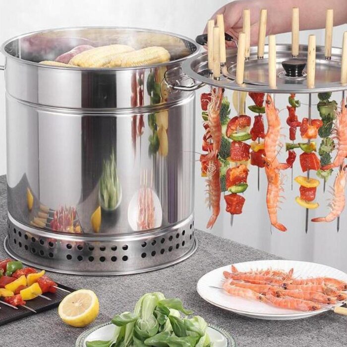 CHURRASQUEIRA PORTÁTIL MULTIFUNCIONAL – PERFEITA PARA SEU CHURRASCO! VIPZIO